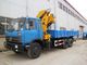Dongfeng 10  Wheel Truck Mounted Telescopic Crane 10ton With Folded Kunckle