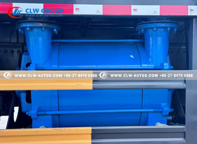 18m³ Combination Sewer Cleaning & Vacuum Truck vacuum system