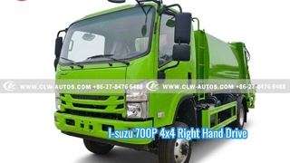 Truk Sampah Pemadat Penggerak Tangan Kanan I-suzu 700P 4x4
