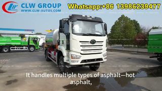 Truk Distributor Aspal Cerdas FAW J6L-350hp