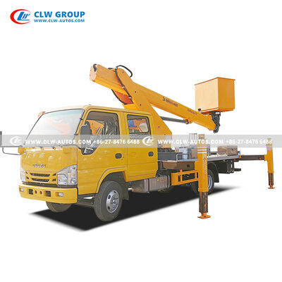 Isuzu 24m Aerial Work Truck with CAN-bus Control & 7-Section Telescopic Boom for High-Reach Operations