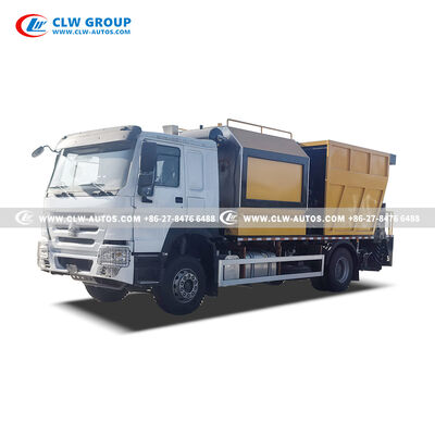 Sinotruk HOWO 4x2 Synchronous Chip Sealer with PLC Control and Large Insulated Asphalt Tank for Durable Pavement Preservation