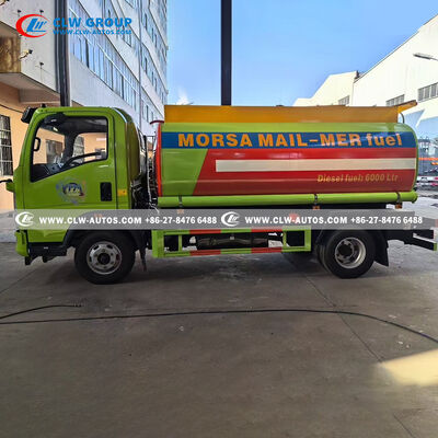 HOWO 4x2 6000L Diesel Fuel Bowser Truck with 120hp Chaochai Engine and 5mm Carbon Steel Tank
