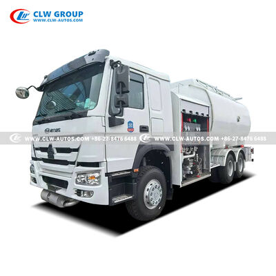 SINOTRUK HOWO 20,000-Liter Aviation Refueling Truck with 5182 Aluminum Alloy Tank and 1,200 L/min Flow Rate