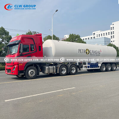25 Ton Capacity LPG Tank Trailer with Q345R Steel Construction and Tri-Axle Heavy-Duty Chassis
