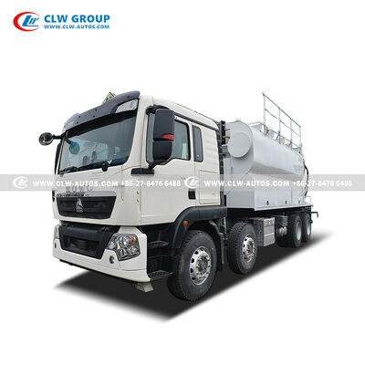 SINOTRUK HOWO 15T On-Site Mixed Explosive Truck with PLC-Based Automated Mixing and 360-Degree Rotating Hose Guide Boom