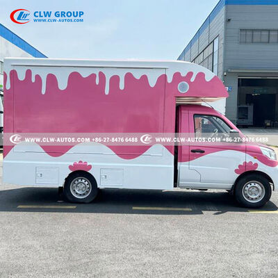 FOTON 4-Wheel Gasoline Mobile Food Truck with Insulated Box and Flip-Up Counters – Euro VI Mini Ice Cream Vending Car