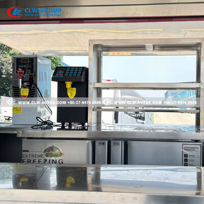 FOTON 4-Wheel Gasoline Mobile Food Truck with Insulated Box and Flip-Up Counters – Euro VI Mini Ice Cream Vending Car