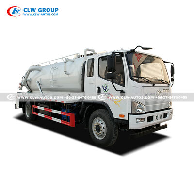 Sinotruk HOWO 10,000L Vacuum Sewage Truck with Yuchai 160HP Engine and Carbon Steel Tank for Septic Cleaning