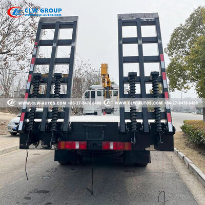 Sinotruk HOWO NX 6x4 Flatbed Truck with 5-Ton XCMG Straight Boom Crane, 380HP Diesel Engine, and 5,300mm × 2,300mm Flatbed Deck