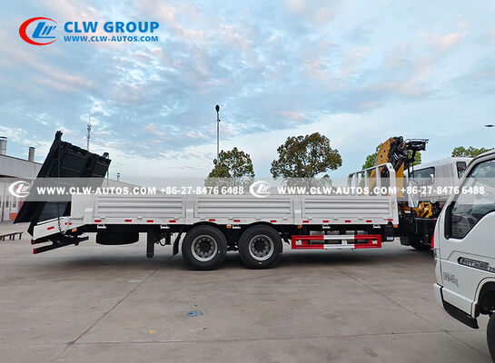 FAW JK6 6x4 Crane Truck 320HP 25T Payload Capacity With XCMG Folding Boom Crane